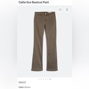 NWT Bootcut Pant